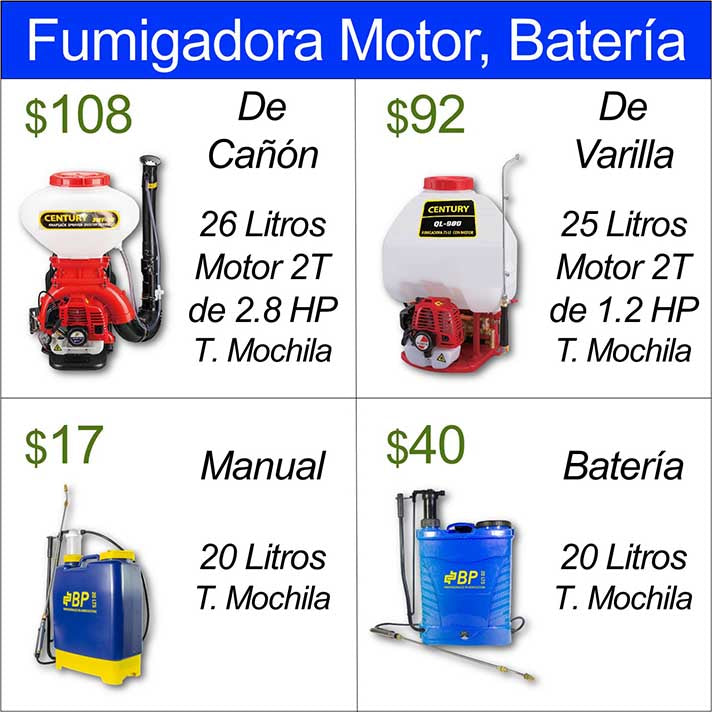 Mochila fumigadora 16 litros hot sale