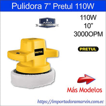 Cargar imagen en el visor de la galería, Pulidora Orbital Pretul 10". Marvin es Herramientas