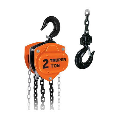Polipasto manual de cadena 2 ton Truper