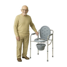 Cargar imagen en el visor de la galería, Silla Inodoro Portatil para Adultos Mayores