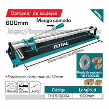 Cargar imagen en el visor de la galería, Cortadora Cerámica TOTAL 60cm. En Importadora Marvin Herramientas