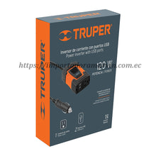 Cargar imagen en el visor de la galería, Inversor de corriente Truper 120W. Caja