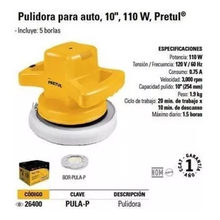 Cargar imagen en el visor de la galería, Pulidora Orbital Pretul 10"