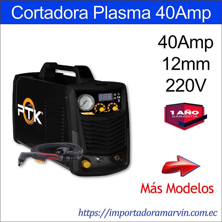 Cortadora Plasma PTK 40Amp, 12mm 220V. Marvin es Herramientas