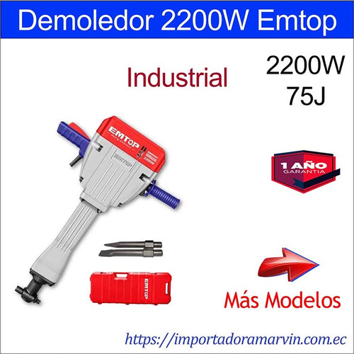 Demoledor EMTOP de 2200W. Marvin es Herramientas