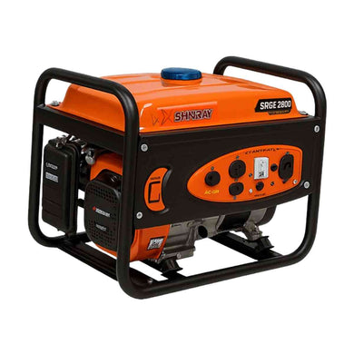 Generador de Luz Eléctrico SHINERAY 2800W a Gasolina, Motor 4 Tiempos, Corriente 110/220V, Ideal para Hogar y Negocios.