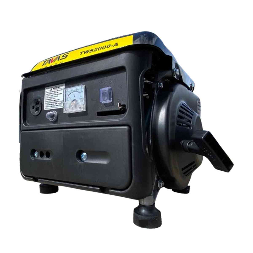 Generador de Luz Eléctrico TAVAS 1000W a Gasolina, Motor 2 Tiempos, Corriente 110V, Ideal para Hogar y Negocios.