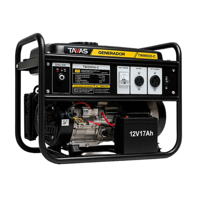 Generador de Luz Eléctrico TAVAS 7500W a Gasolina, Motor 4 Tiempos, Corriente 110/220V, Ideal para Hogar y Negocios.