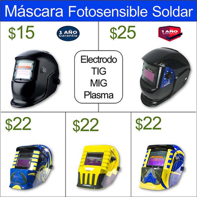 Máscara Casco para Soldar Automático Fotosensible. Marvin es Herramientas