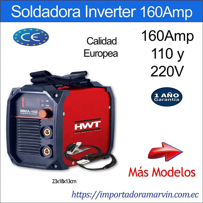 Soldadora HWT 160Amp 110V/220V. Importadora Marvin es Herramientas