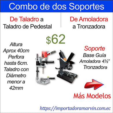 Soportes y Adaptadores. Marvin Herramientas