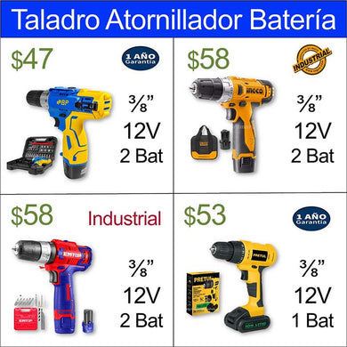 Taladros Atornilladores Inalambricos. Marvin es Herramientas