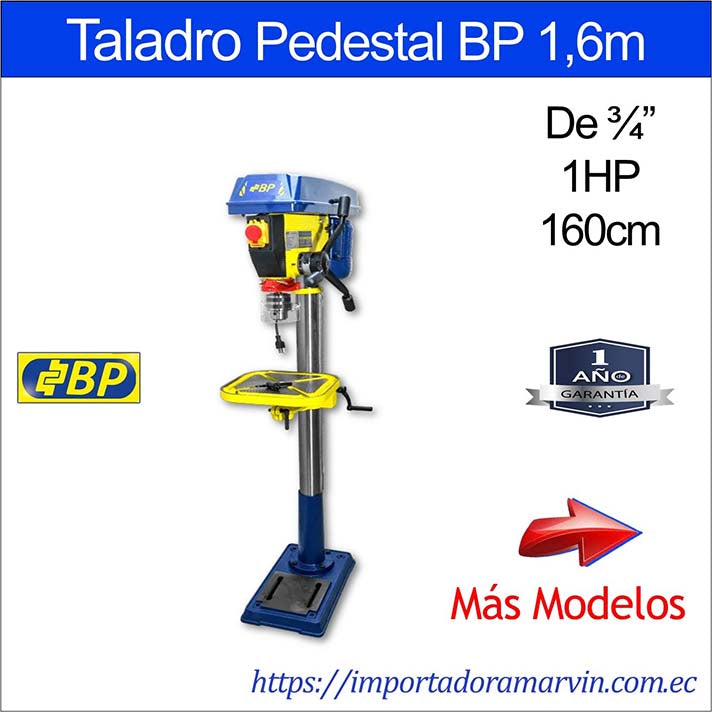 Taladro Pedestal BP ¾” 1HP 1,6m. Marvin es Herramientas