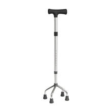 Cargar imagen en el visor de la galería, Baston de Aluminio con 4 Patas para Adultos Mayores
