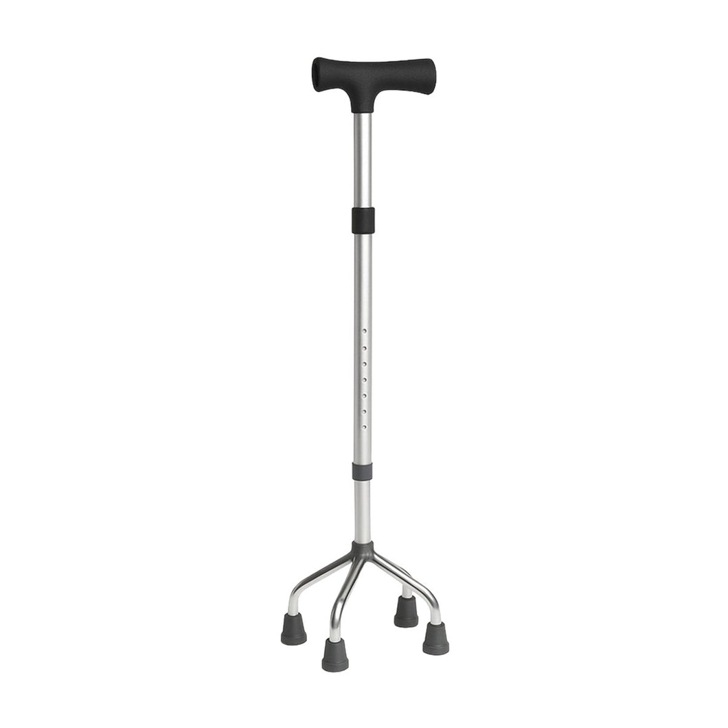 Baston de Aluminio con 4 Patas para Adultos Mayores