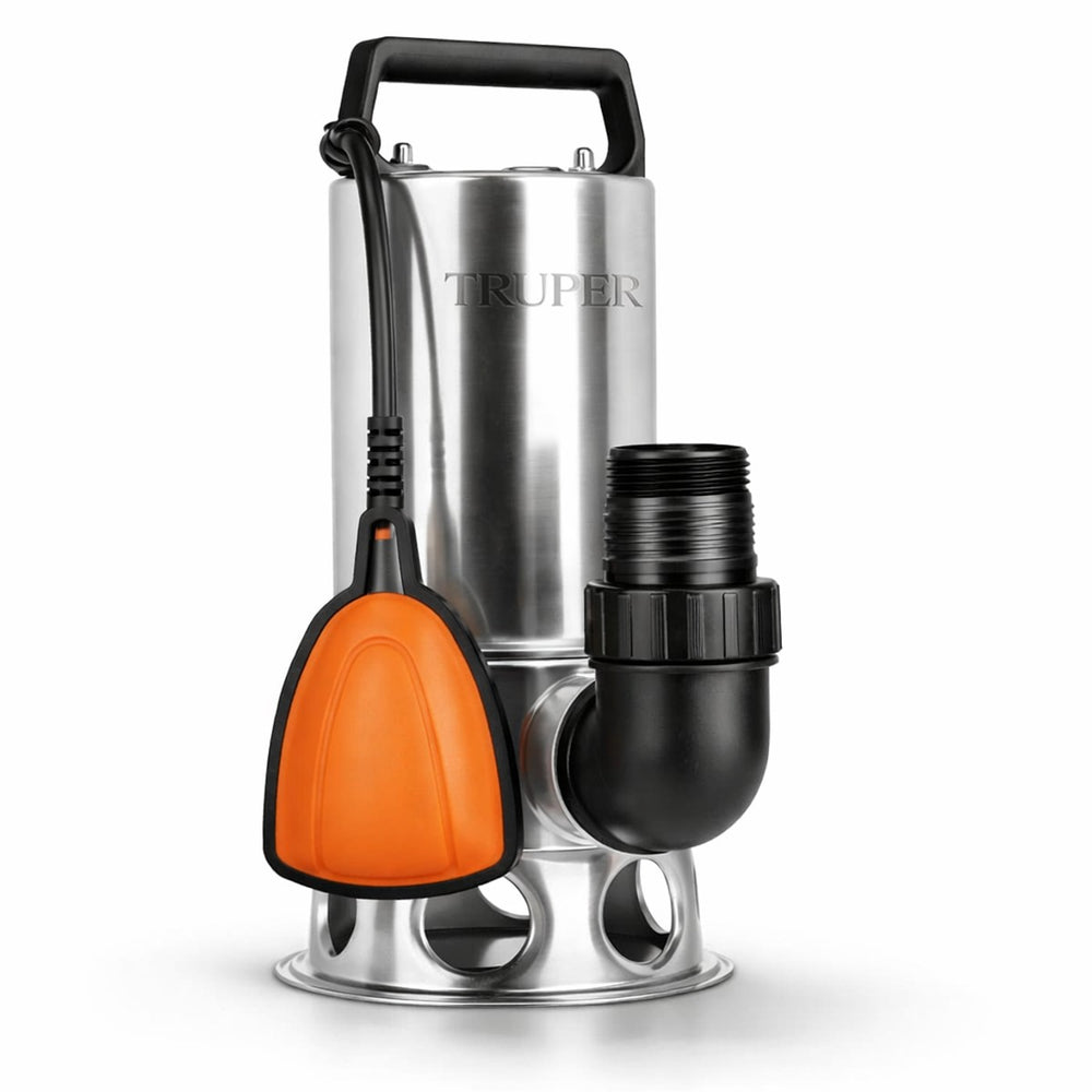 Bomba Sumergible Truper 1HP Inox. Agua Sucia