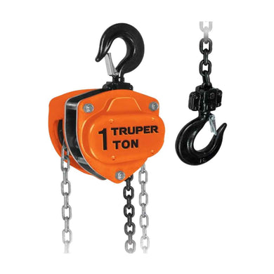 Polipasto manual de cadena 1 ton Truper (tecle manual)
