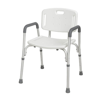 Silla de Ducha Portátil CON Apoyabrazos para Adultos Mayores
