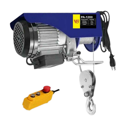 Tecle eléctrico Industrial VB 1200kg 220V elevador azul industrial
