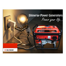 Cargar imagen en el visor de la galería, Generador Eléctrico Shineray a Gasolina Portátil 2HP

